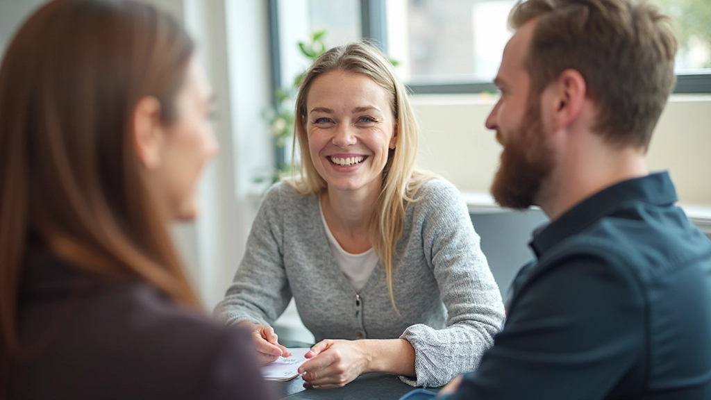 Gruppe von Menschen sitzt im Kreis und führt offenes Gespräch mit Körperkontakt und positiver Energie